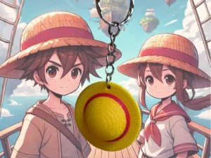 Strohhut-Schlüsselanhänger – Piraten-Feeling für unterwegs!