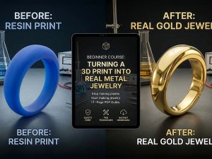 DIY Electroforming Guide: Turn Resin 3D Prints Into Gold Plated Jewlery (Copper / 24k Gold)